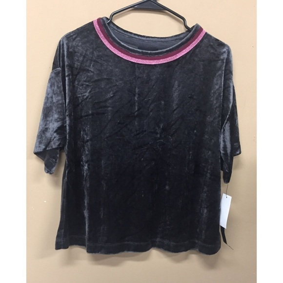 Room Service Crew Neck Velvet T-Shirt Pajama - Picture 1 of 5